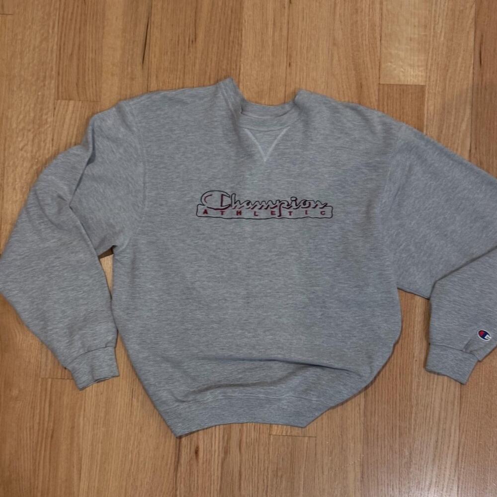 Vitage embroidered champion athletics grey